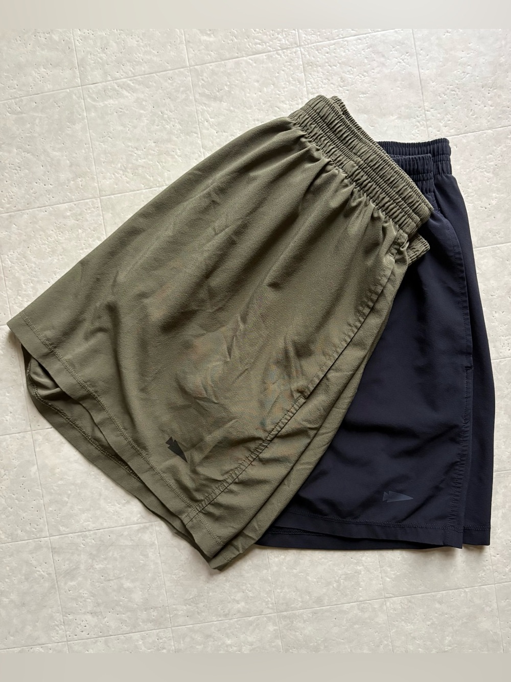 GoRuck Men’s Large Black & Green Touch Stretch Athletic Shorts Bundle of 2